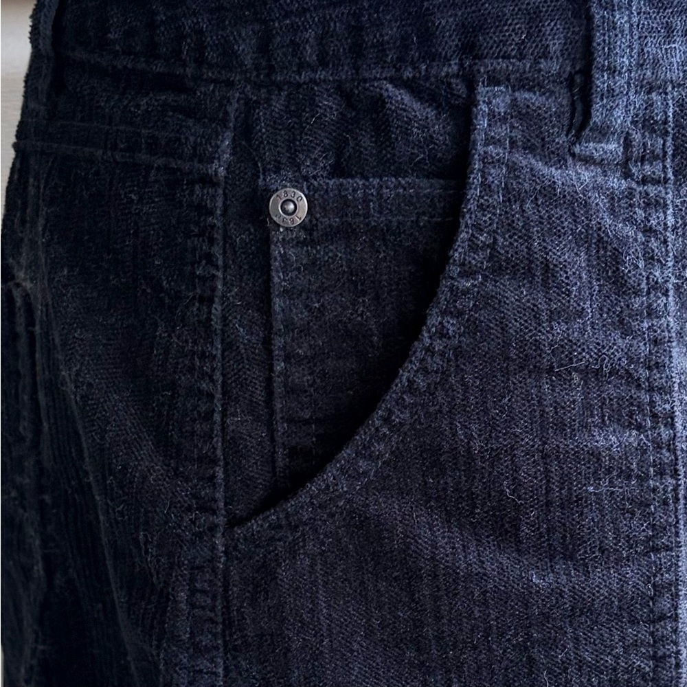 •Woolrich• Black Corduroy A-Line Mini Skirt - Size 8 - Picture 4 of 8